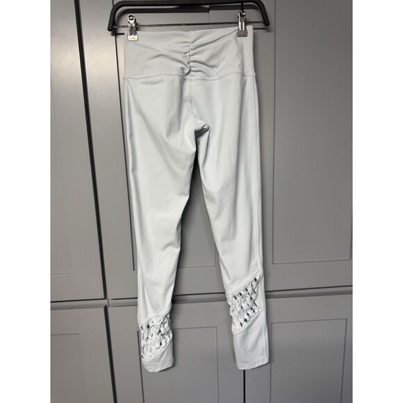 Free People Movement Leggings XS Blue Revelation Cutout Yoga Athletic High Waist - Picture 3 of 9